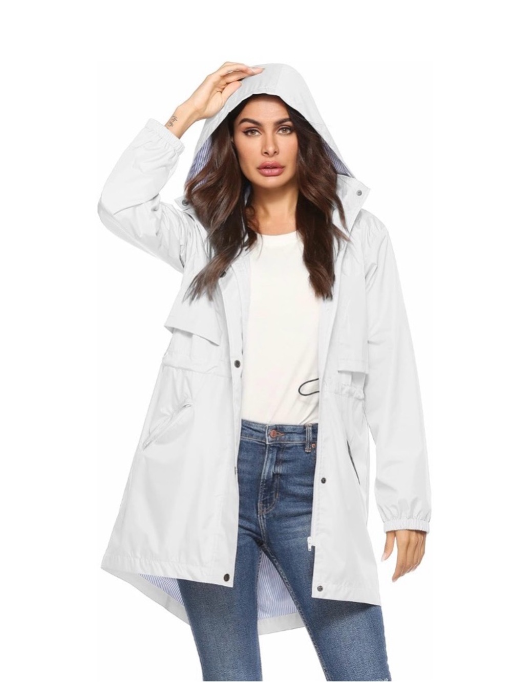 NWT Avoogue Raincoats Waterproof Cinch Waist Breathable All Weather Jacket